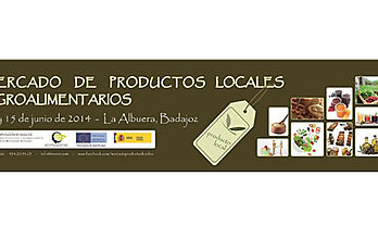 Mercado de productos locales en La Albuera