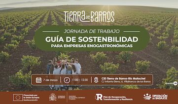 Invitacin a la jornada de trabajo sobre la Gua de Sostenibilidad para Empresas Enogastronmicas de Tierra de Barros 7 mayo