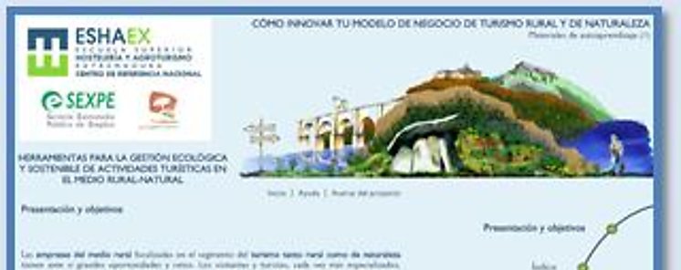 HERRAMIENTAS ONLINE PARA LA GESTION SOSTENIBLE DEL TURISMO RURAL Y DE NATURALEZA