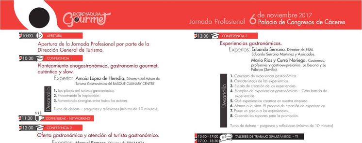 Jornada Profesional 6 nov Extremadura Gourmet