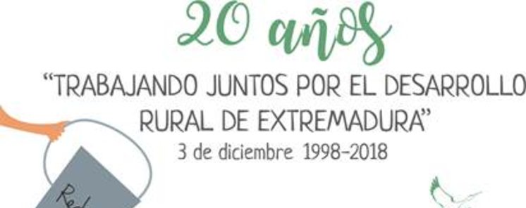 20 aos  TRABAJANDO JUNTOS POR EL DESARROLLO RURAL DE EXTREMADURA