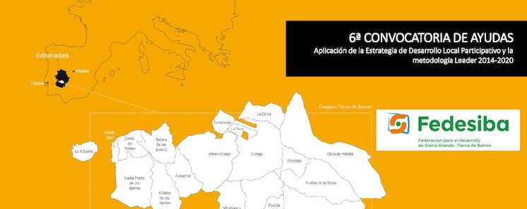 Nota de prensa   Se abre la 6 convocatoria de ayudas para proyectos  productivos de FEDESIBA