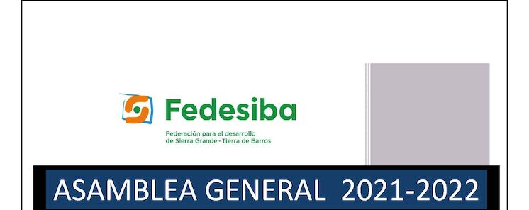 ASAMBLEA GENERAL ORDINARIA DE FEDESIBA