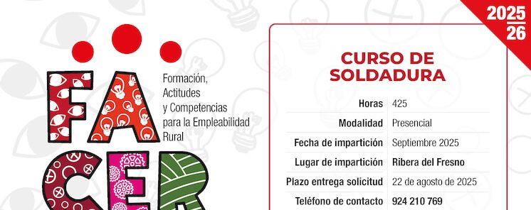 CURSO DE SOLDADURA  RIBERA DEL FRESNO