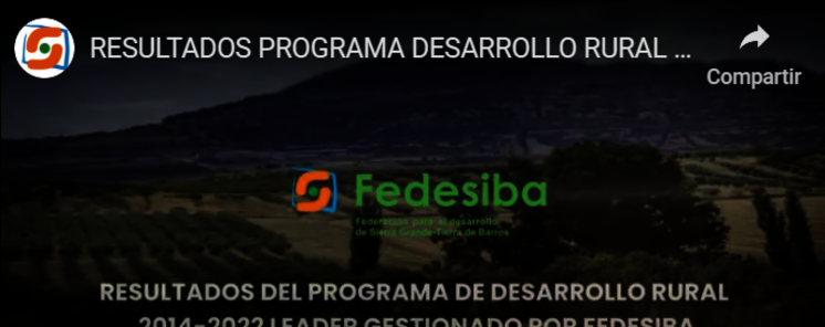 RESULTADOS PROGRAMA DESARROLLO RURAL 20142022 LEADER GESTIONADO POR FEDESIBA