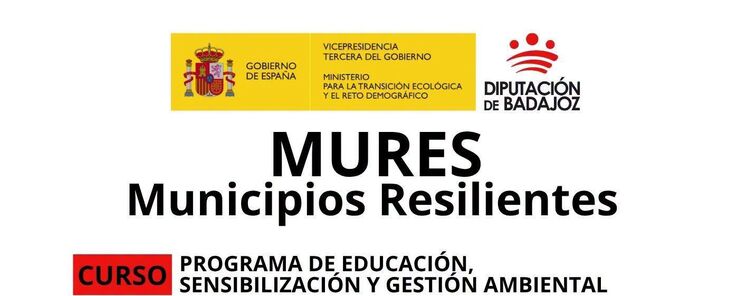 Proyecto MURES Diputacin de Badajoz_Curso sobre educacin y gestin ambiental_01092026
