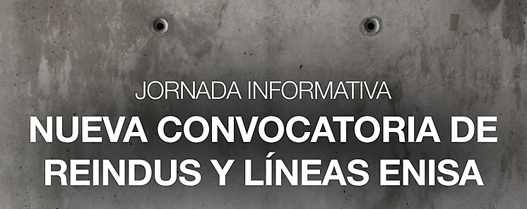 Jornada informativa sobre la nueva convocatoria de Reindus y Lneas Enisa 2015