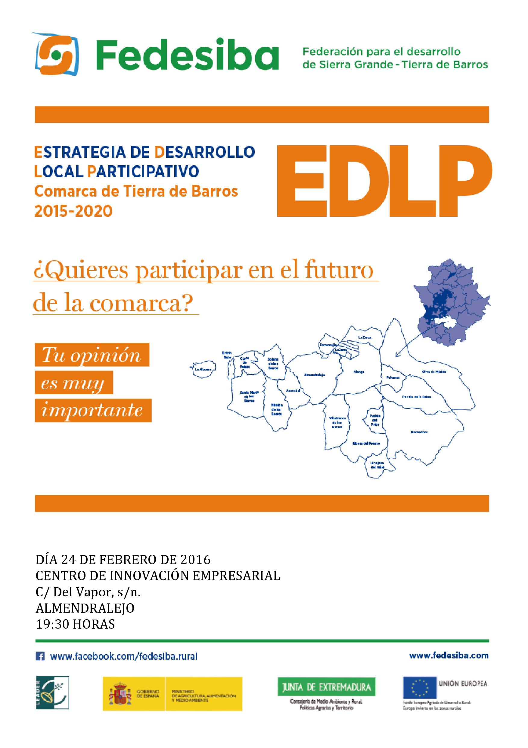 SESIÓN PARTICIPACIÓN ESTRATEGIA FEDESIBA EN ALMENDRALEJO, CENTRO DE INNOVACIÓN EMPRESARIAL, 19:30. DÍA 24 DE FEBRERO SESIÓN PARTICIPACIÓN ESTRATEGIA FEDESIBA EN ALMENDRALEJO, CENTRO DE INNOVACIÓN EMPRESARIAL, 19:30. DÍA 24 DE FEBRERO