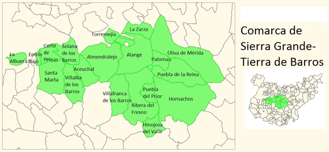 Comarca de sierra tierra de barros