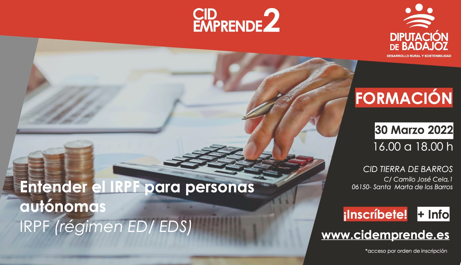 Jornada de Entender el IRPF para personas autónomas régimen ED/EDS