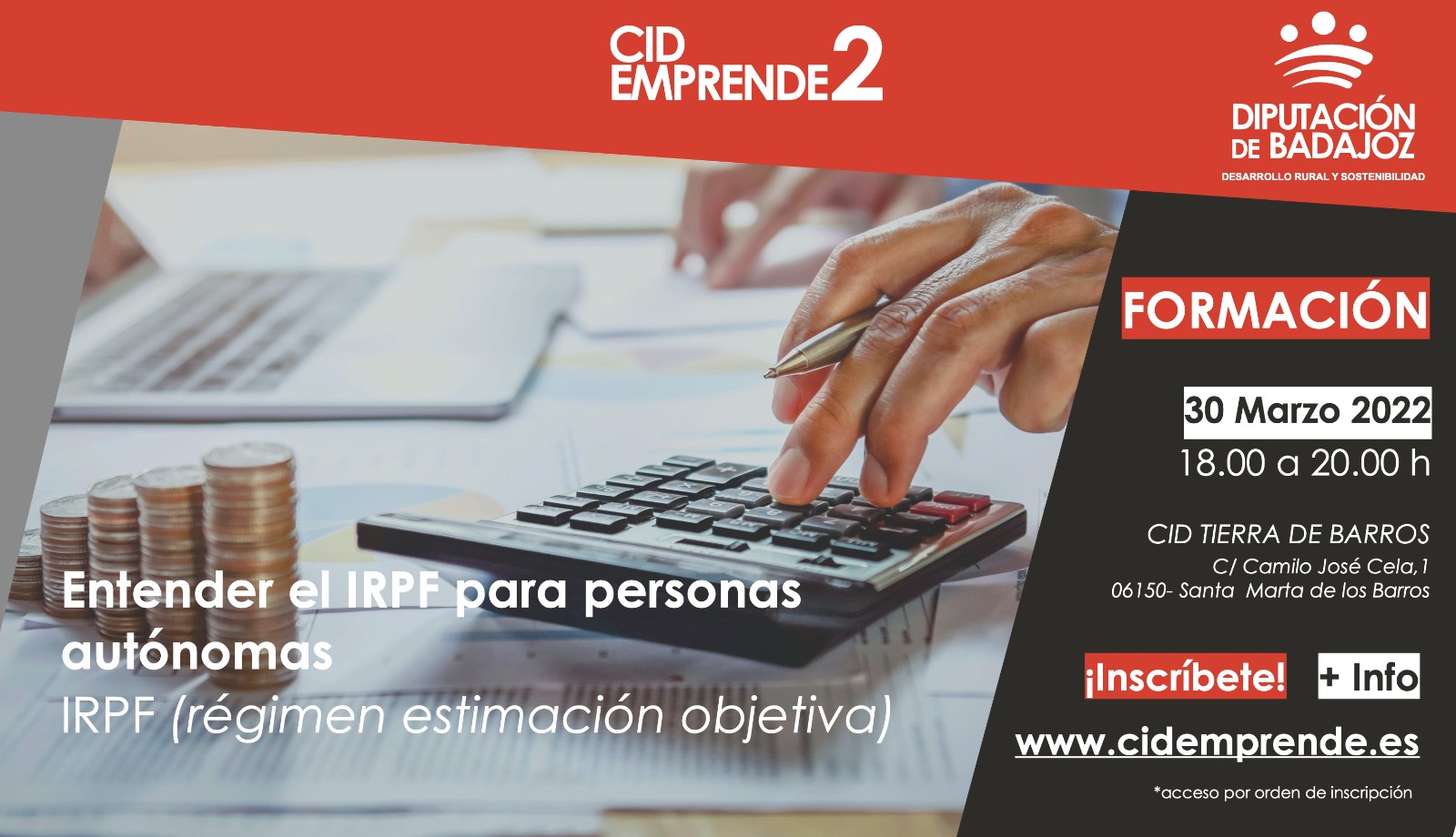 Jornada de Entender el IRPF para personas autónomas régimen estimación objetiva