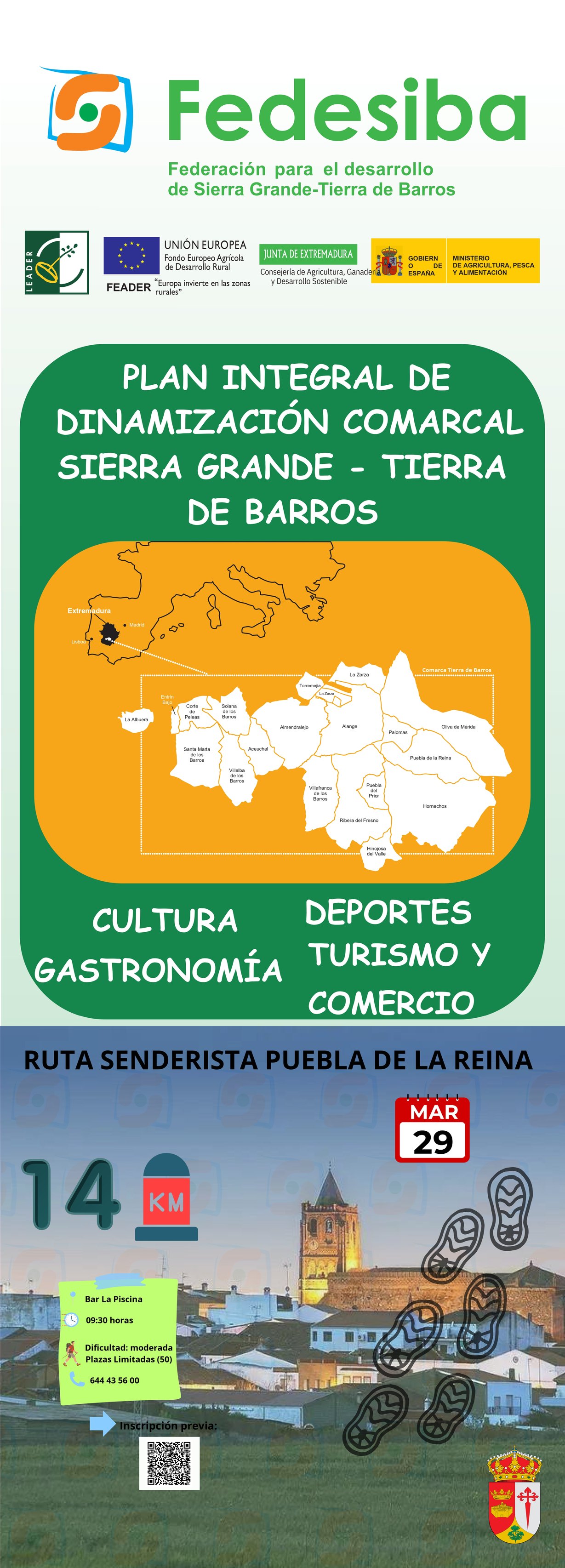 RUTA SENDERISTA PUEBLA DE LA REINA DÍA 29 DE MARZO